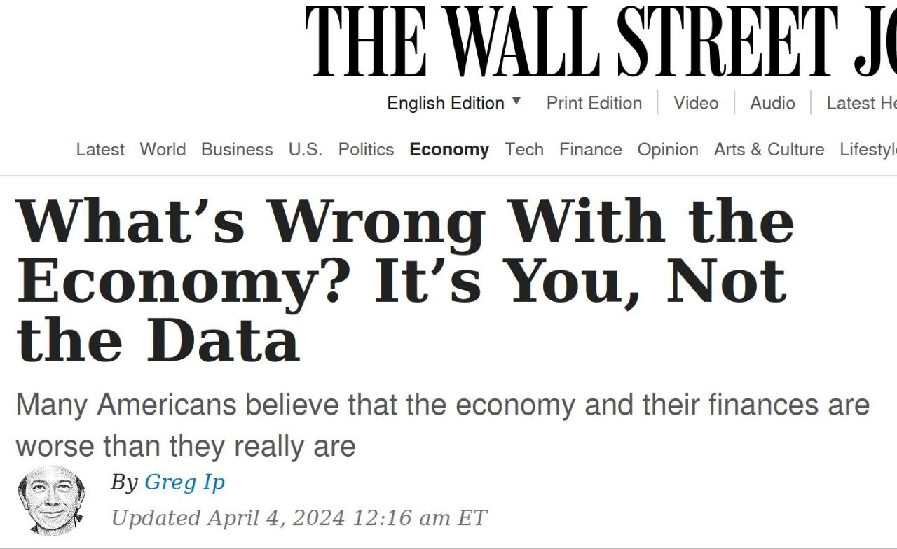 Заявление в США: причина экономических проблем лежит в отношении индивида